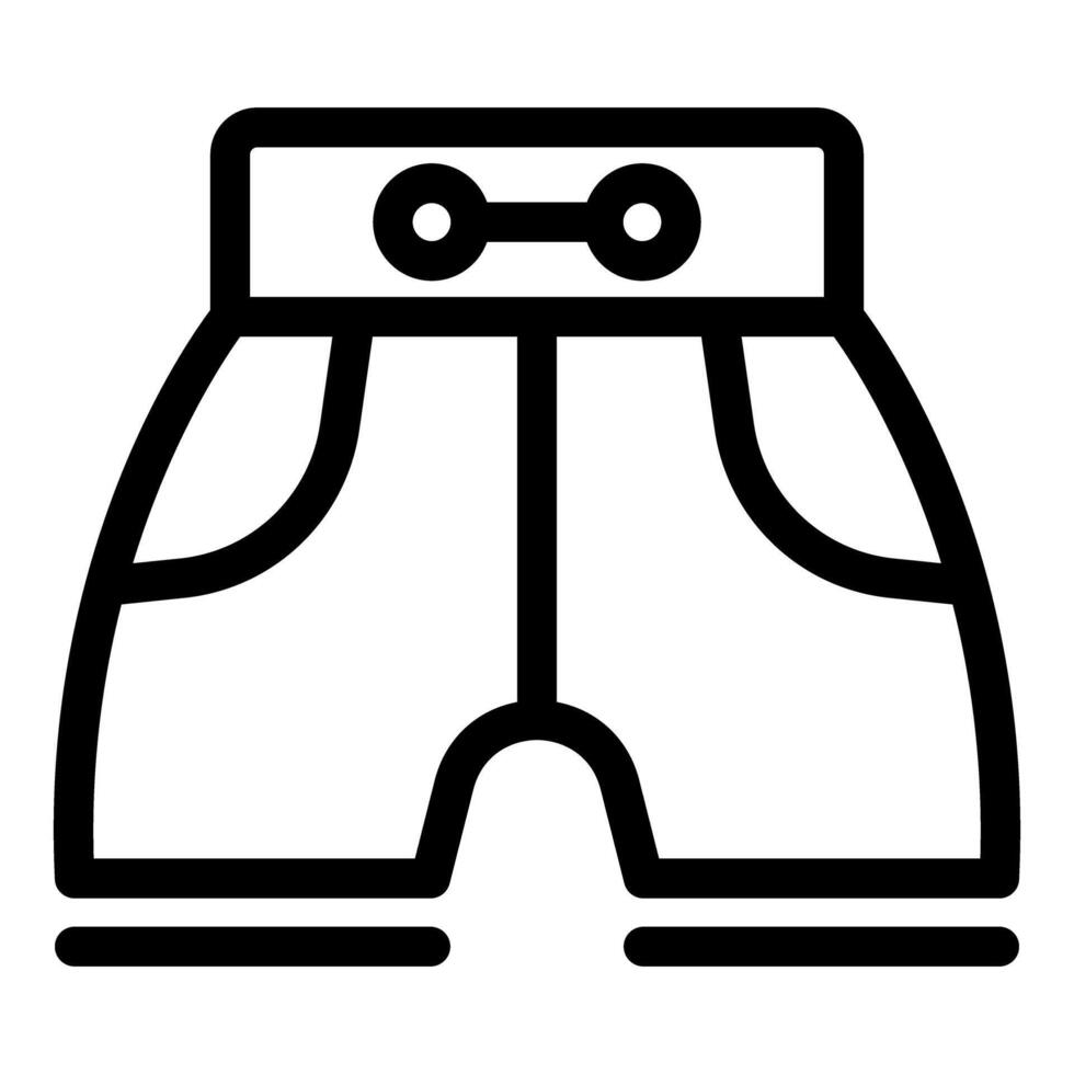 illustration of black and white shorts icon vector