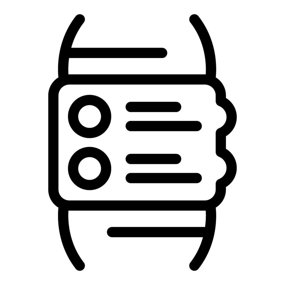 Hand holding smart device icon vector
