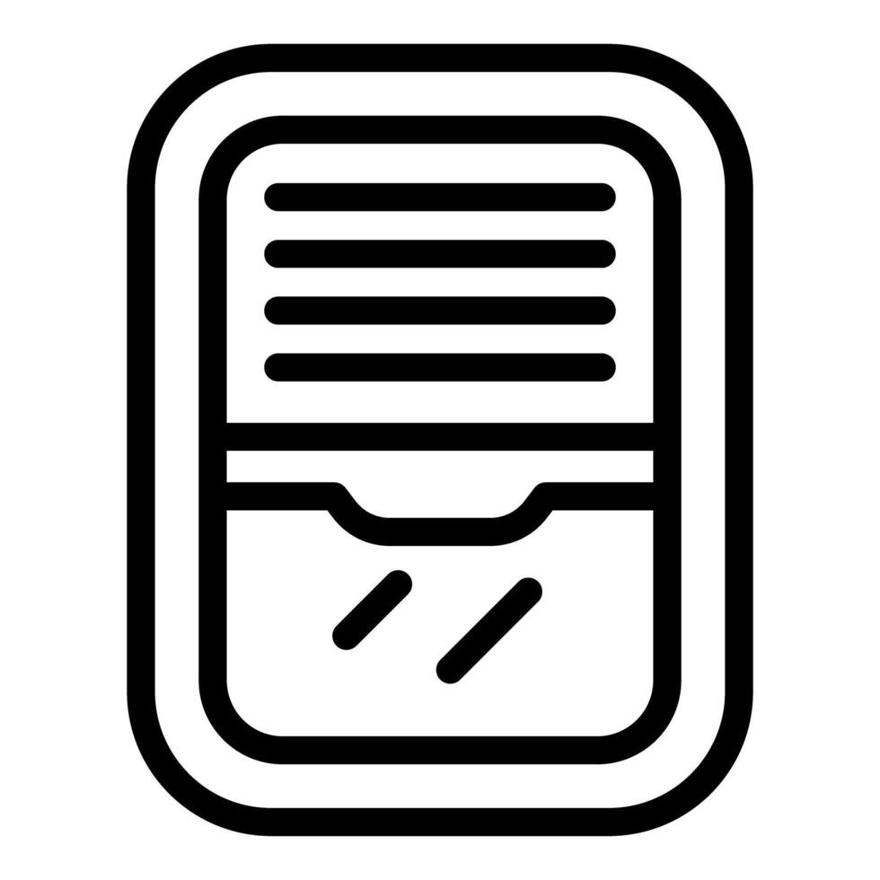 Simple line icon of air conditioner vector