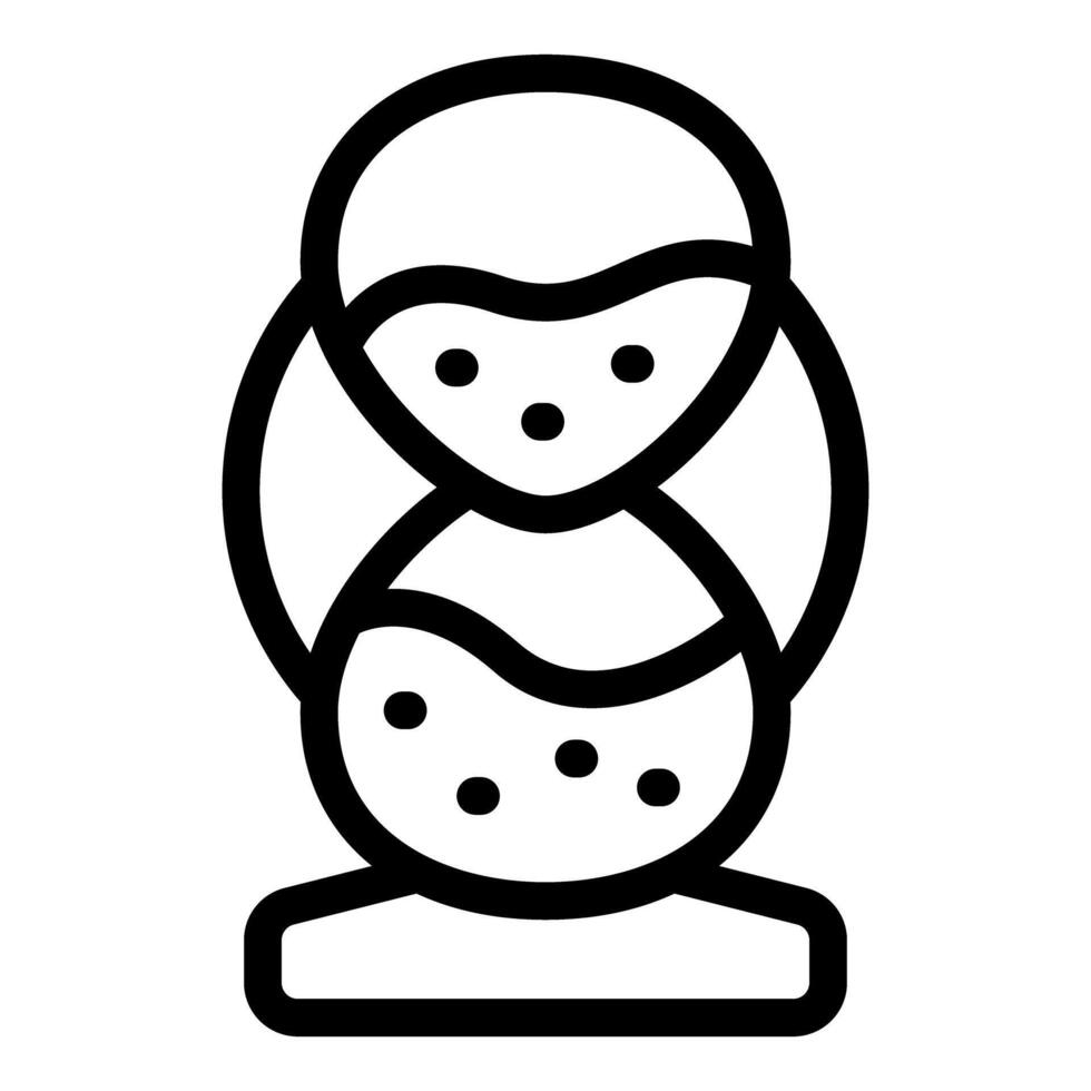 Black and white penguin icon vector
