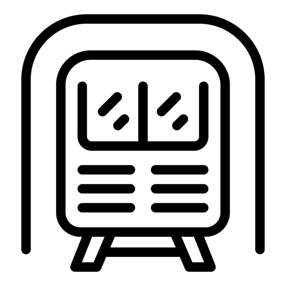Black and white icon of a train schedule board vector