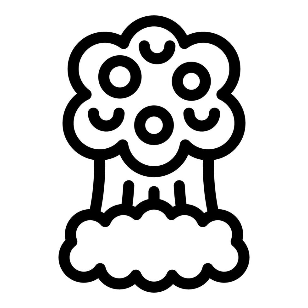 Black and white drawing of a tree vector