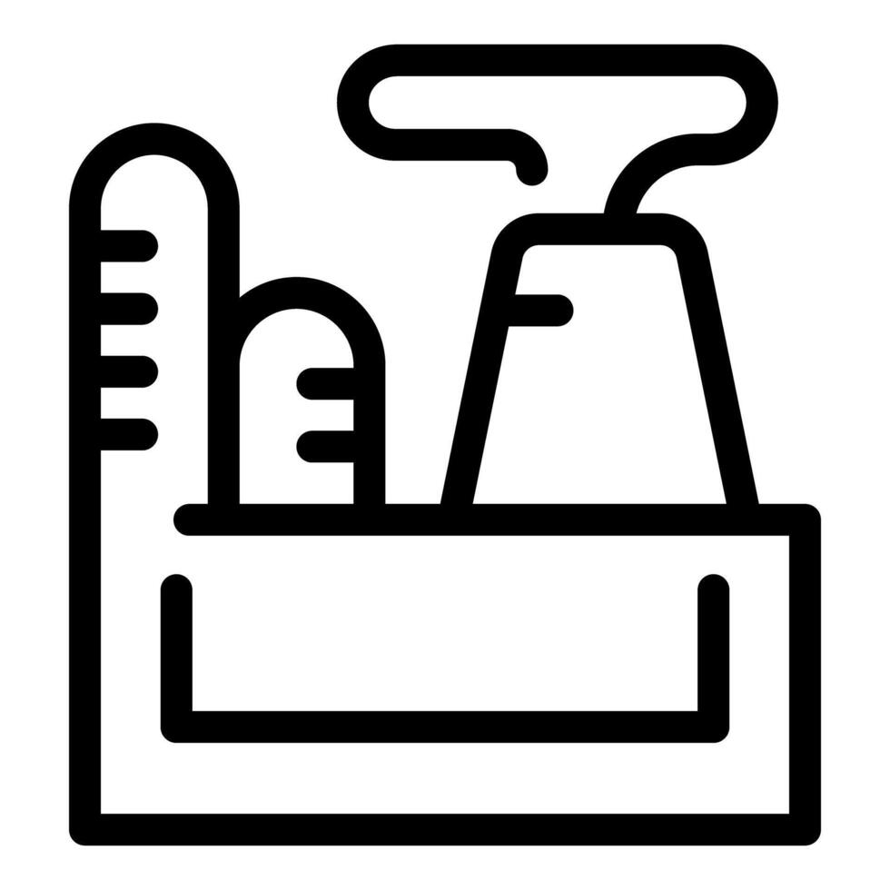 icon of cleaning supplies vector