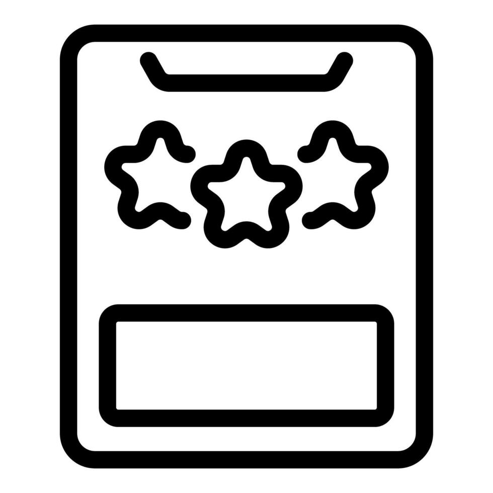 Star ratings review clipboard icon vector