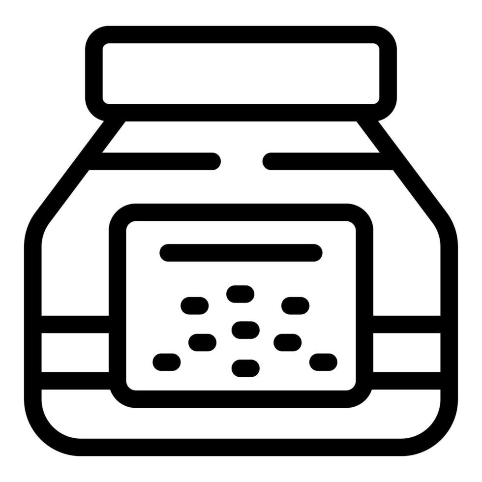 Line art illustration of a salt shaker vector
