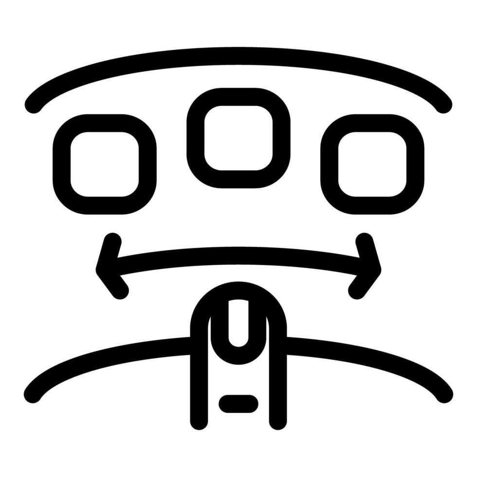 Confused emoticon icon illustration vector