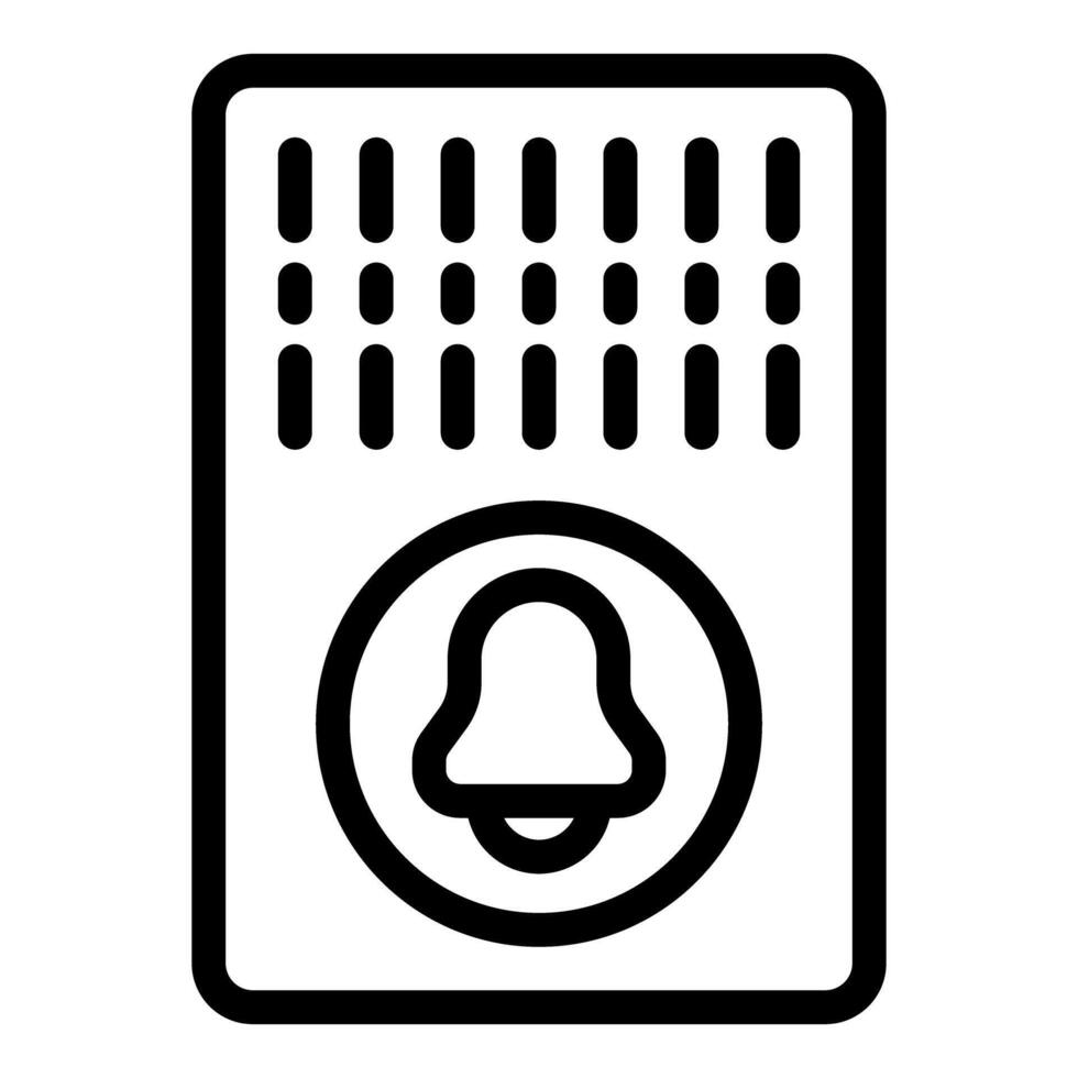 icon of a notification bell on a smartphone screen vector