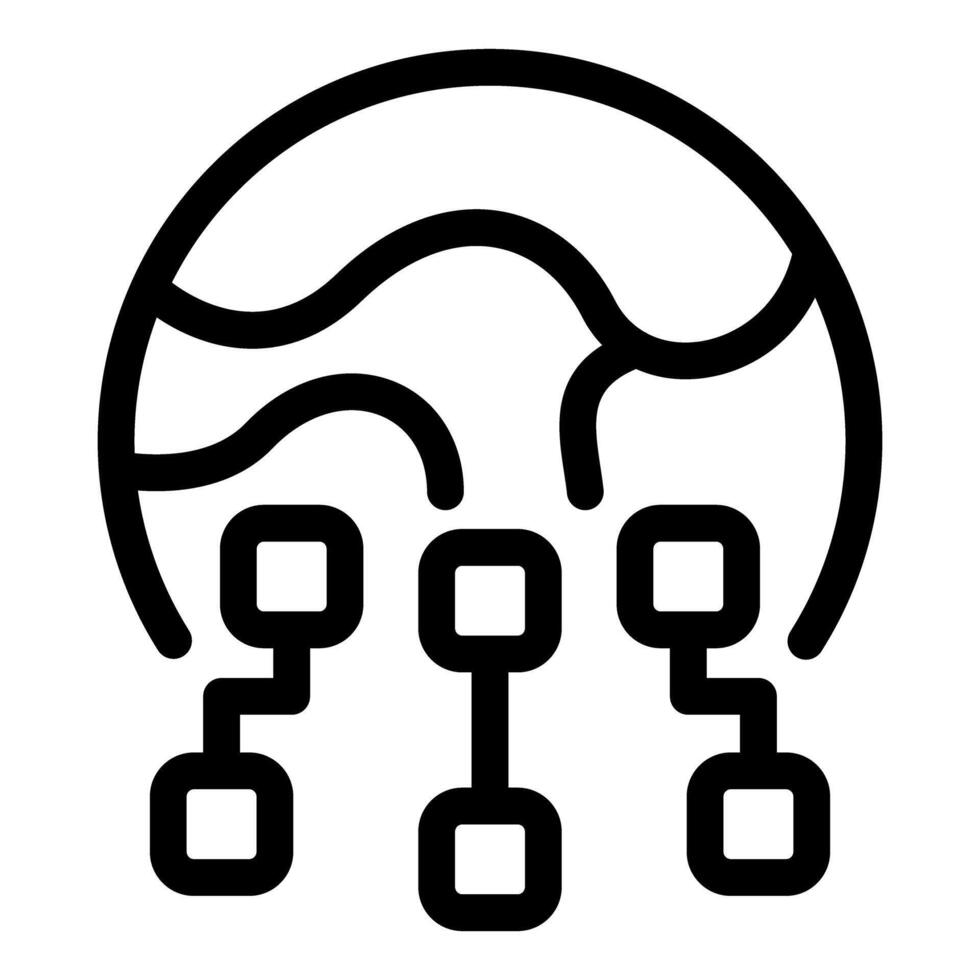 Abstract network and connectivity icon vector
