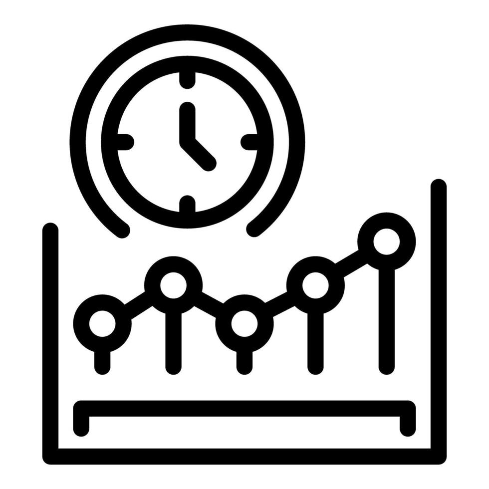 Time management and productivity icon vector