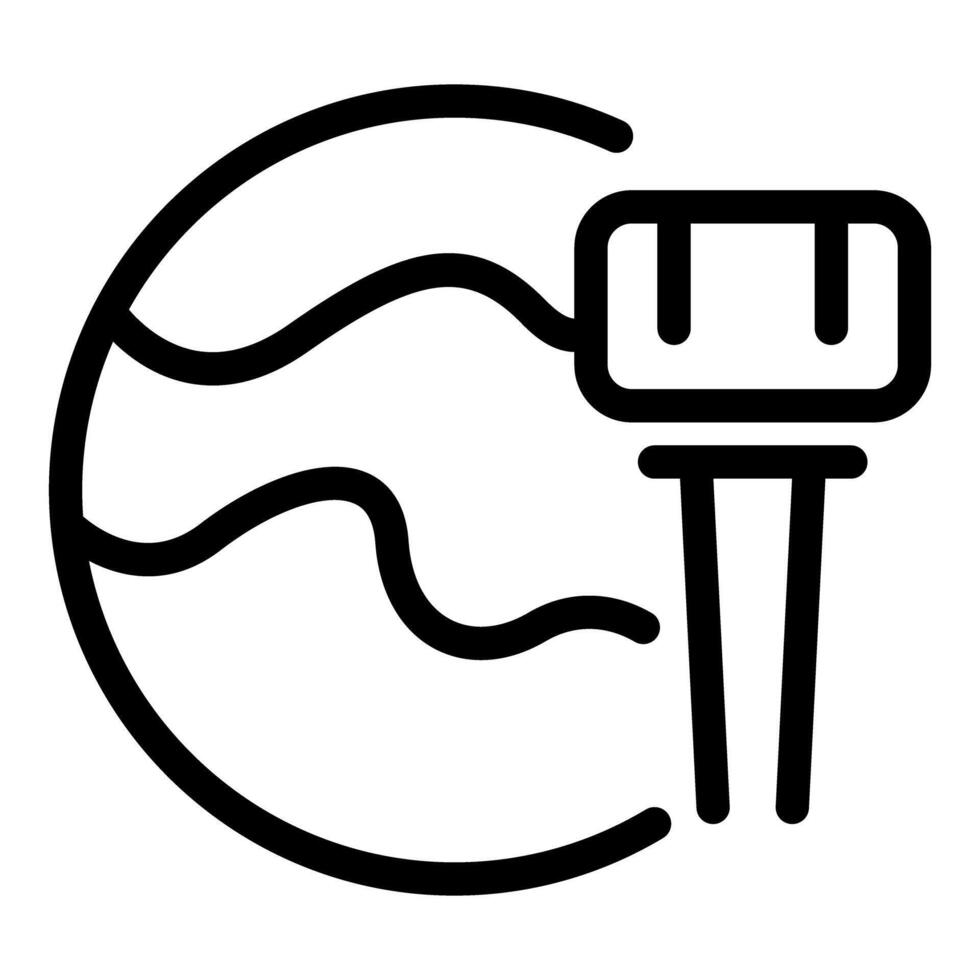 Abstract tennis ball and racket icon vector