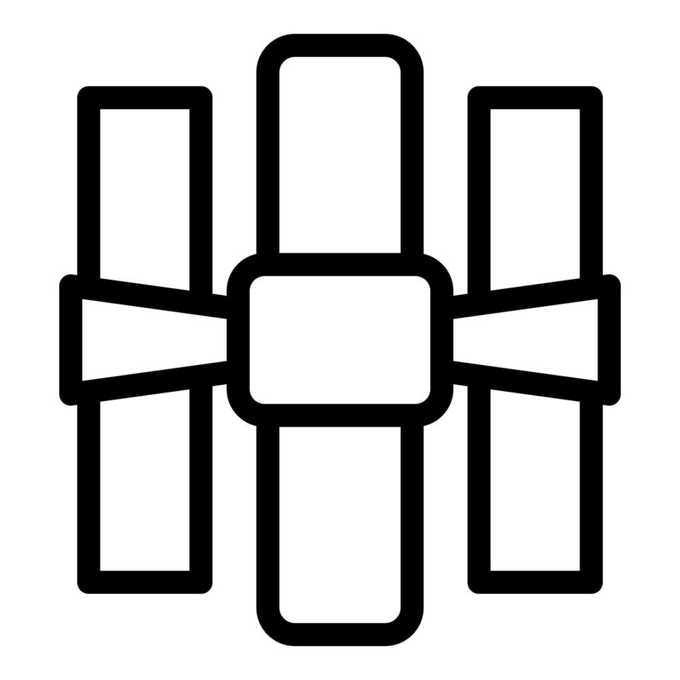 Black and white geometric abstract icon vector