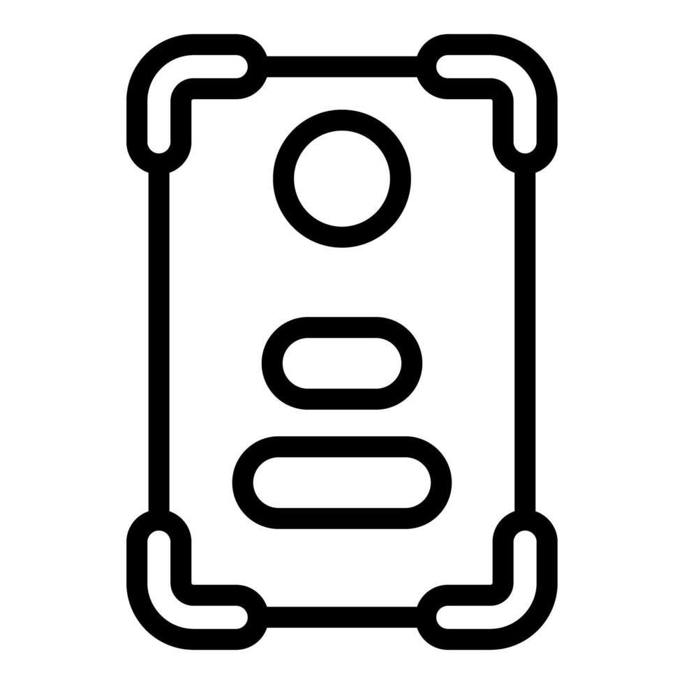 icon of a document or certificate vector