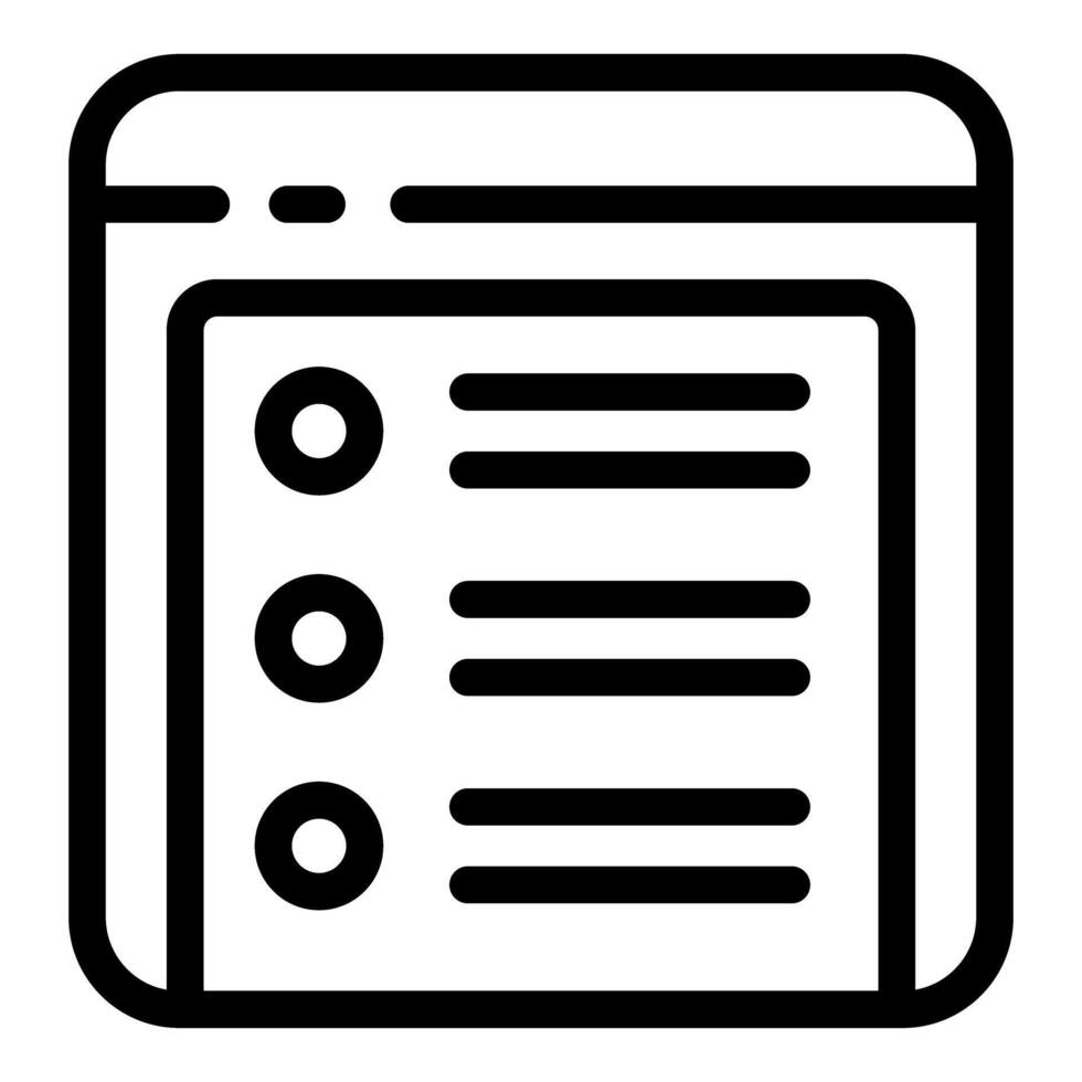 Icon of web browser application vector