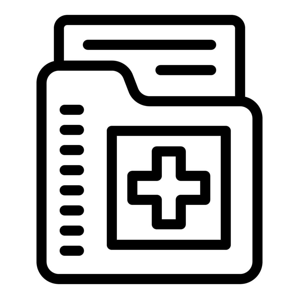 Medical records icon illustration vector