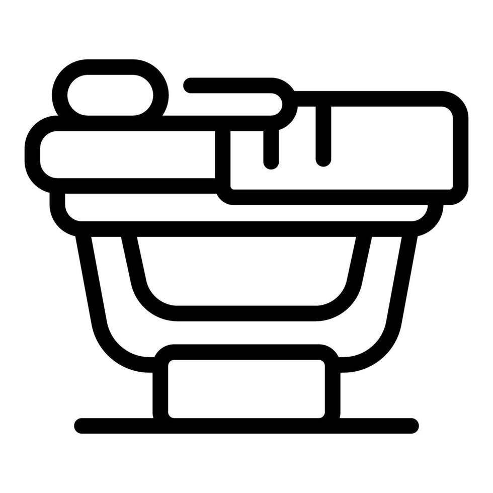 Modern line art sink illustration vector