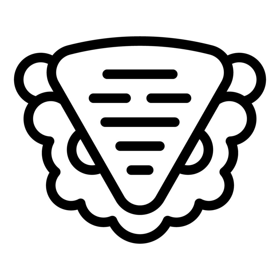 Black and white shell icon vector