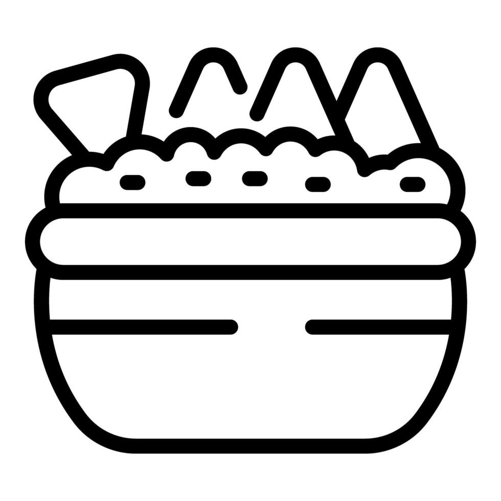 Line art illustration of a basket of fresh eggs vector