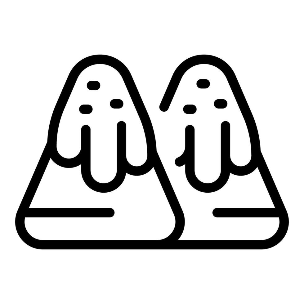 Simplistic icon of salt and pepper shakers vector