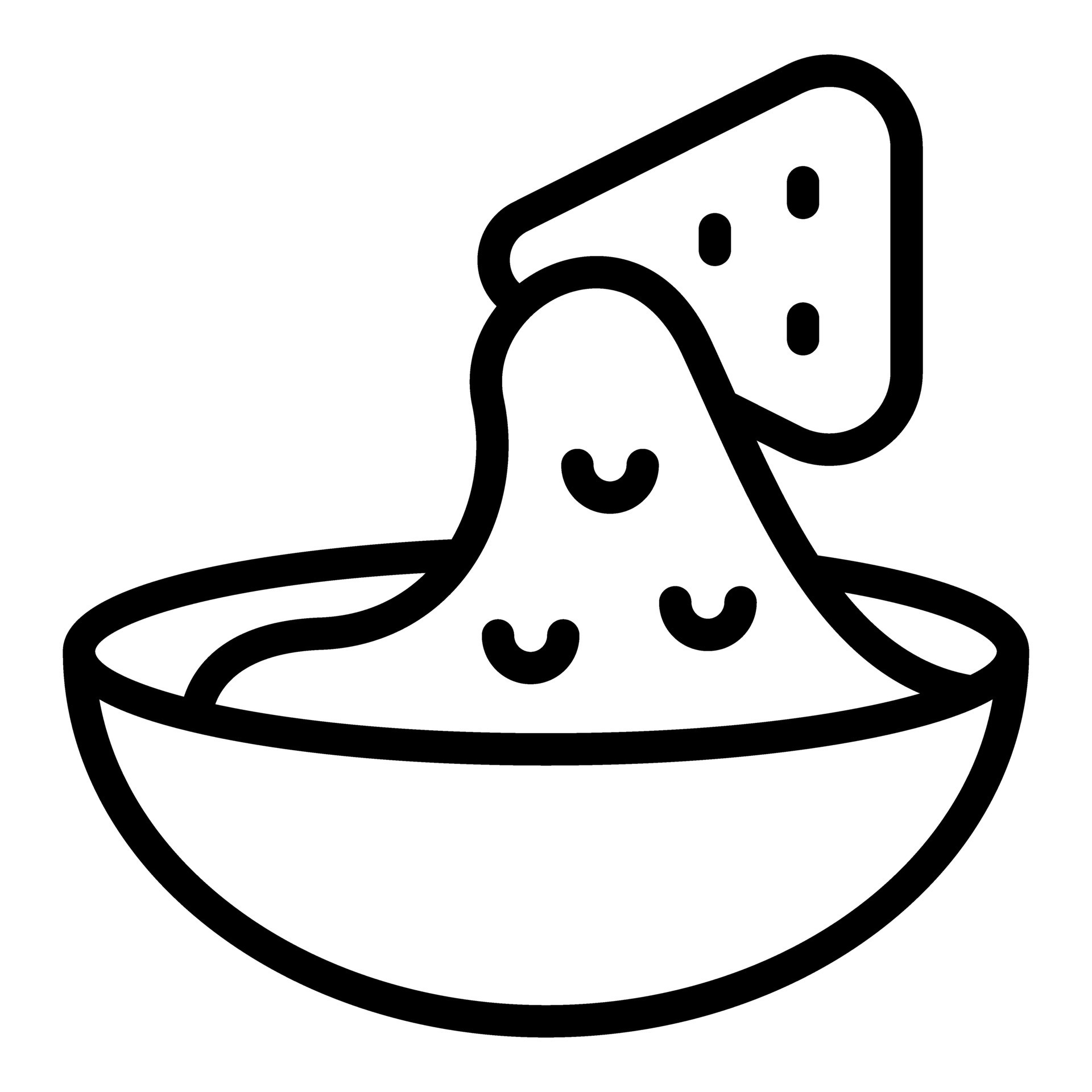 Cartoon nacho cheese dip line art 46044978 Vector Art at Vecteezy 
