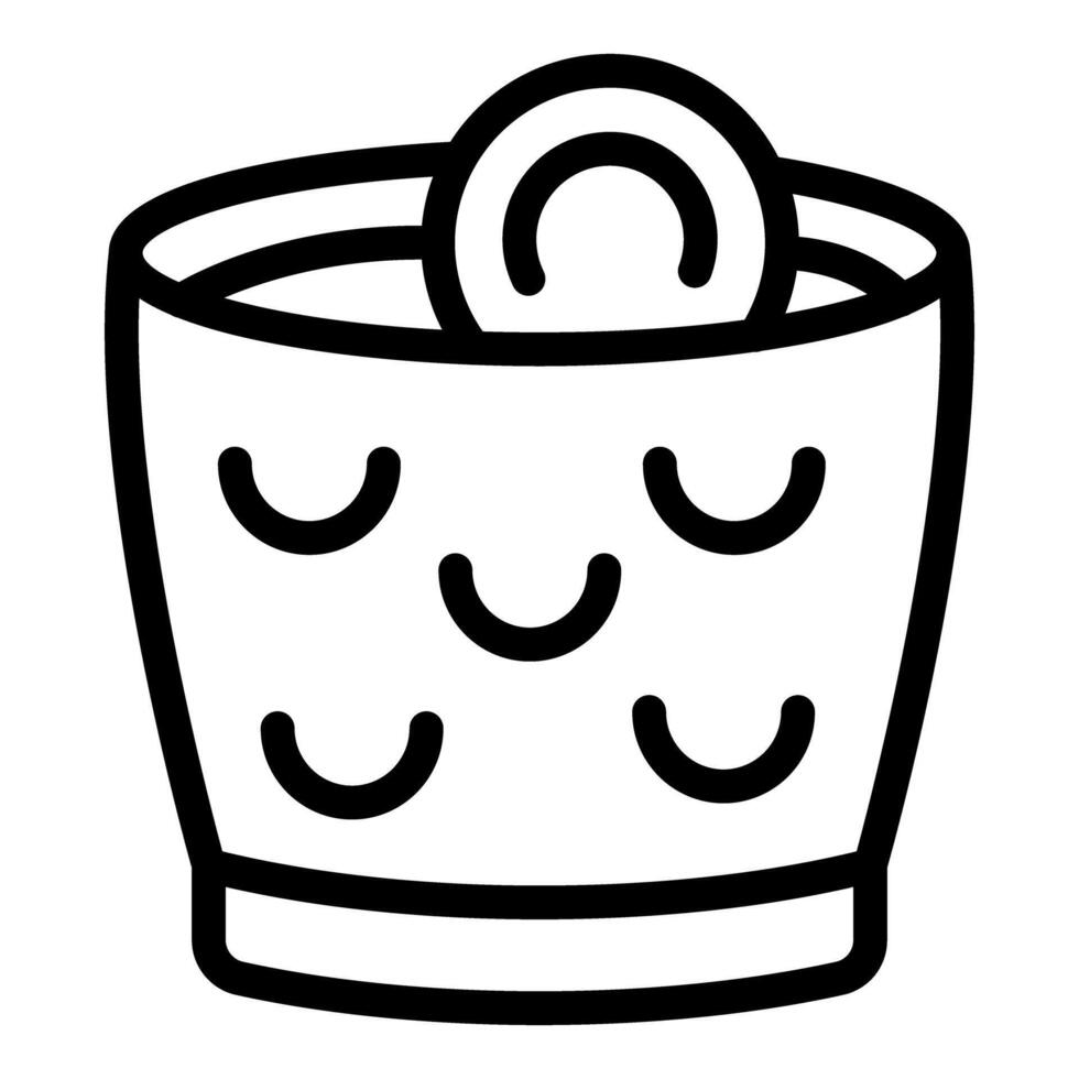 Cheerful cup illustration with smiling face vector