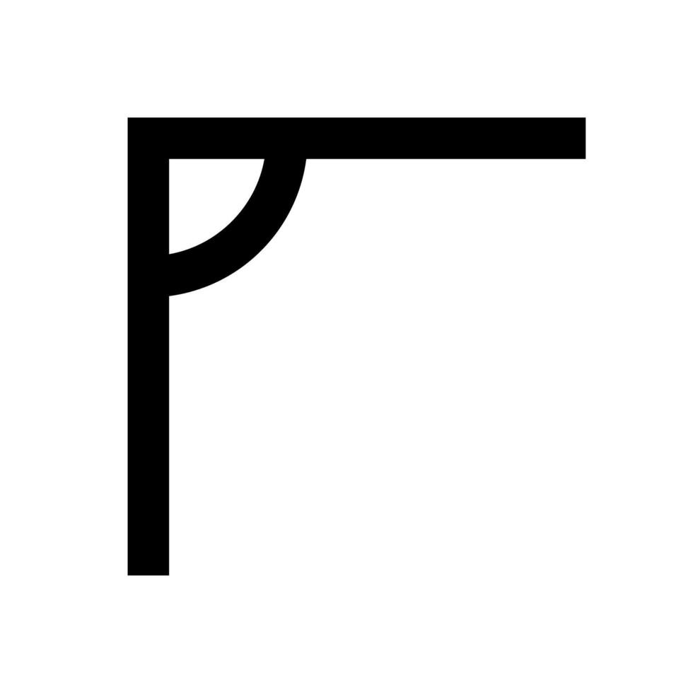 Simple angle icon. Right angle icon. vector