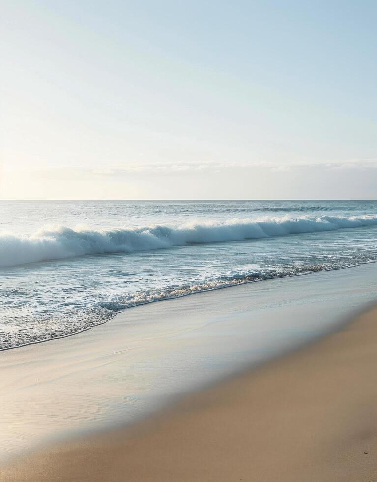 Black and White Beach Scene photo