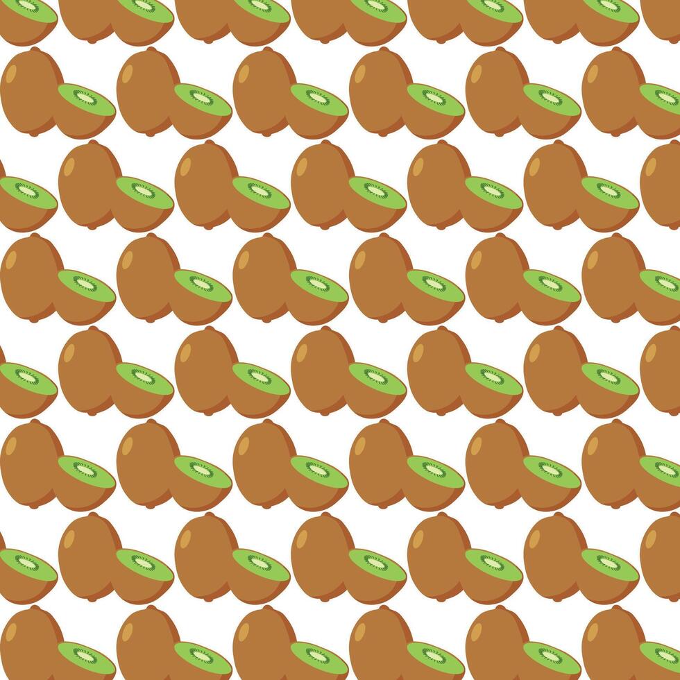 Pattern kiwi background vector