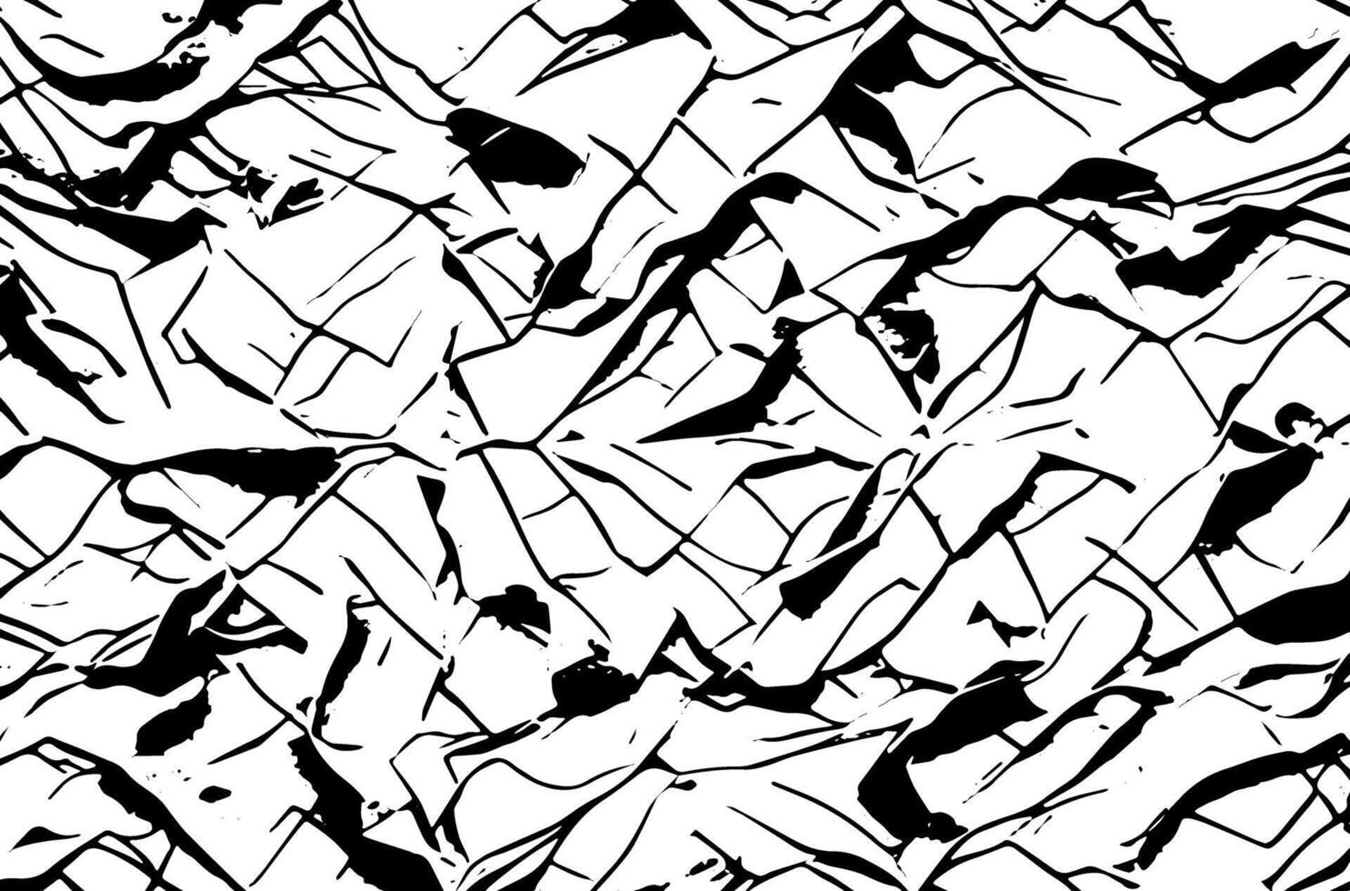 Grunge detailed black abstract texture. Stripes, veins vector