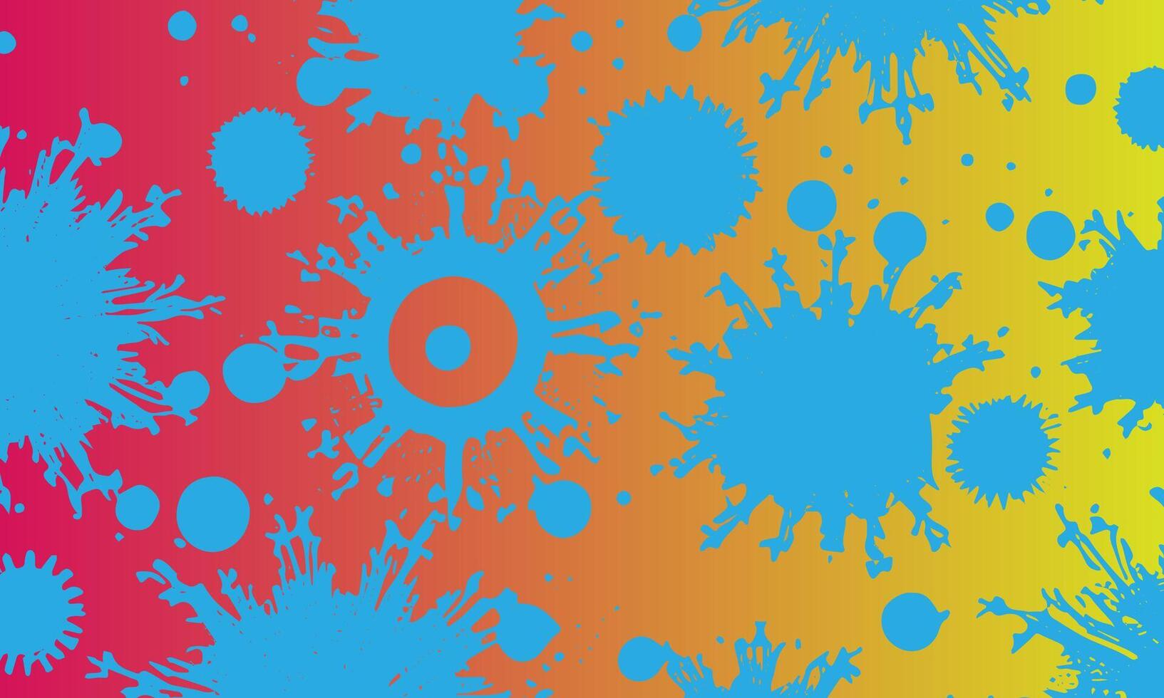 a colorful background with splatters and dots vector