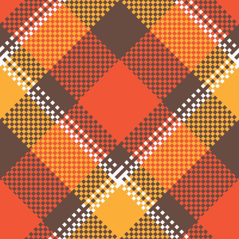 Plaid Pattern Seamless. Checkerboard Pattern Traditional Scottish Woven Fabric. Lumberjack Shirt Flannel Textile. Pattern Tile Swatch Included. vector