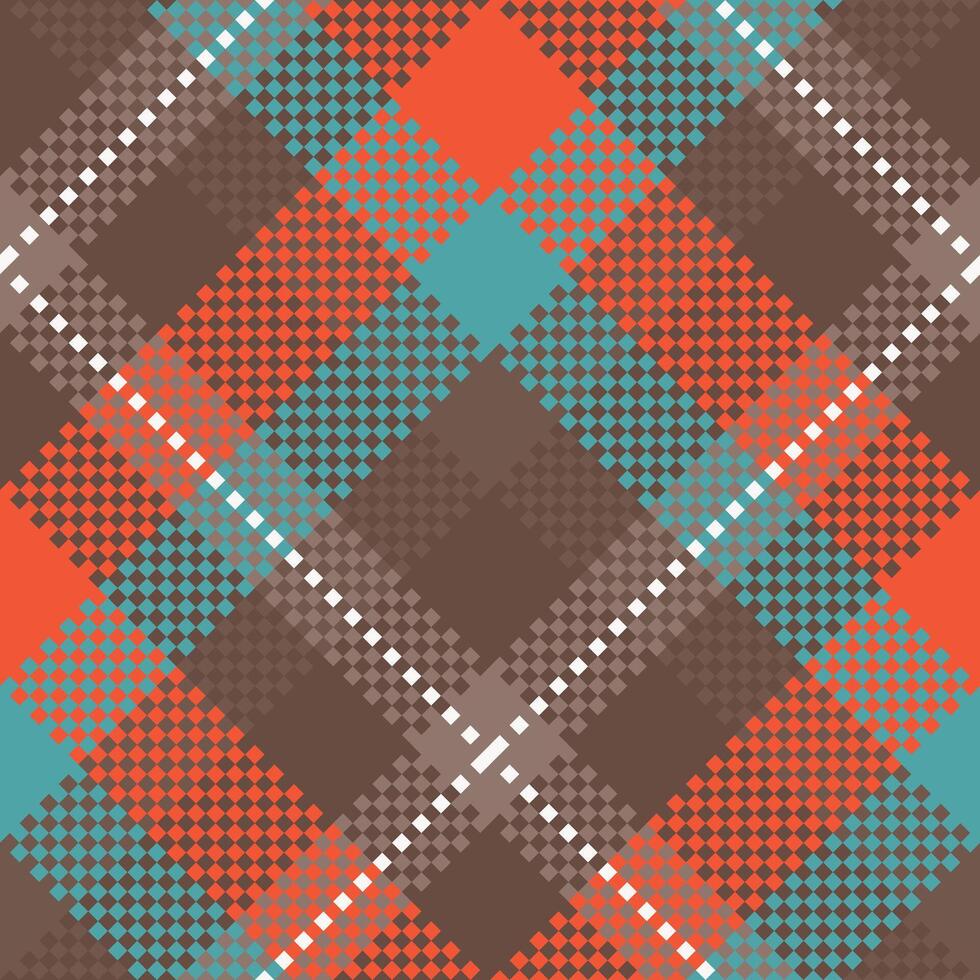 Plaid Pattern Seamless. Checkerboard Pattern Template for Design Ornament. Seamless Fabric Texture. vector