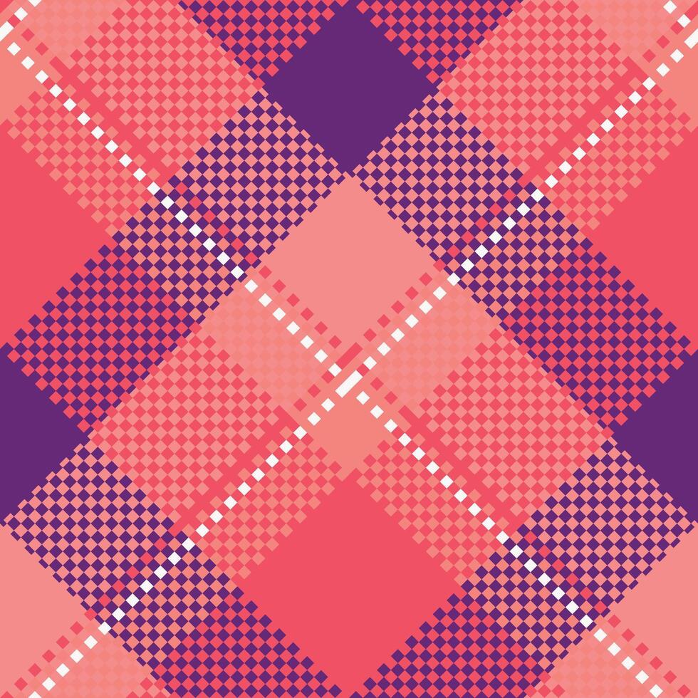 Scottish Tartan Seamless Pattern. Checkerboard Pattern Seamless Tartan Illustration Set for Scarf, Blanket, Other Modern Spring Summer Autumn Winter Holiday Fabric Print. vector