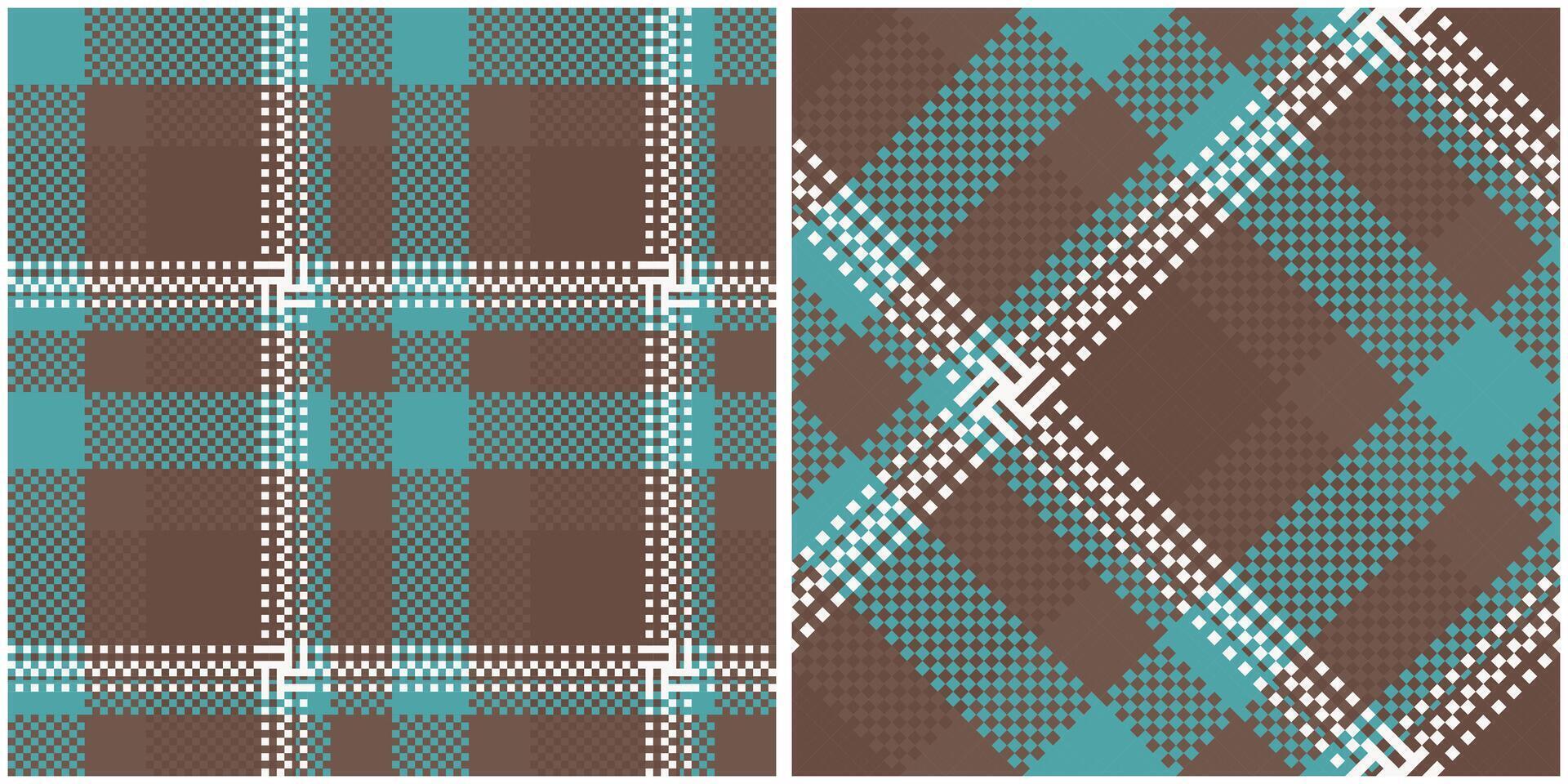 Plaid Pattern Seamless. Checkerboard Pattern Seamless Tartan Illustration Set for Scarf, Blanket, Other Modern Spring Summer Autumn Winter Holiday Fabric Print. vector