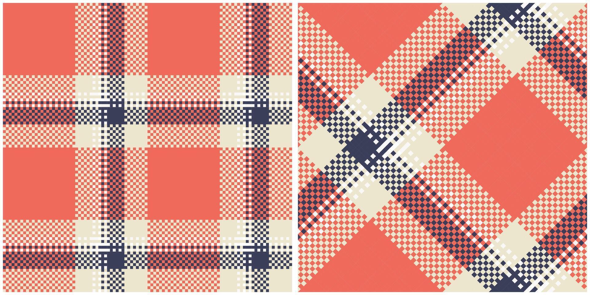 Plaid Patterns Seamless. Gingham Patterns Traditional Scottish Woven Fabric. Lumberjack Shirt Flannel Textile. Pattern Tile Swatch Included. vector