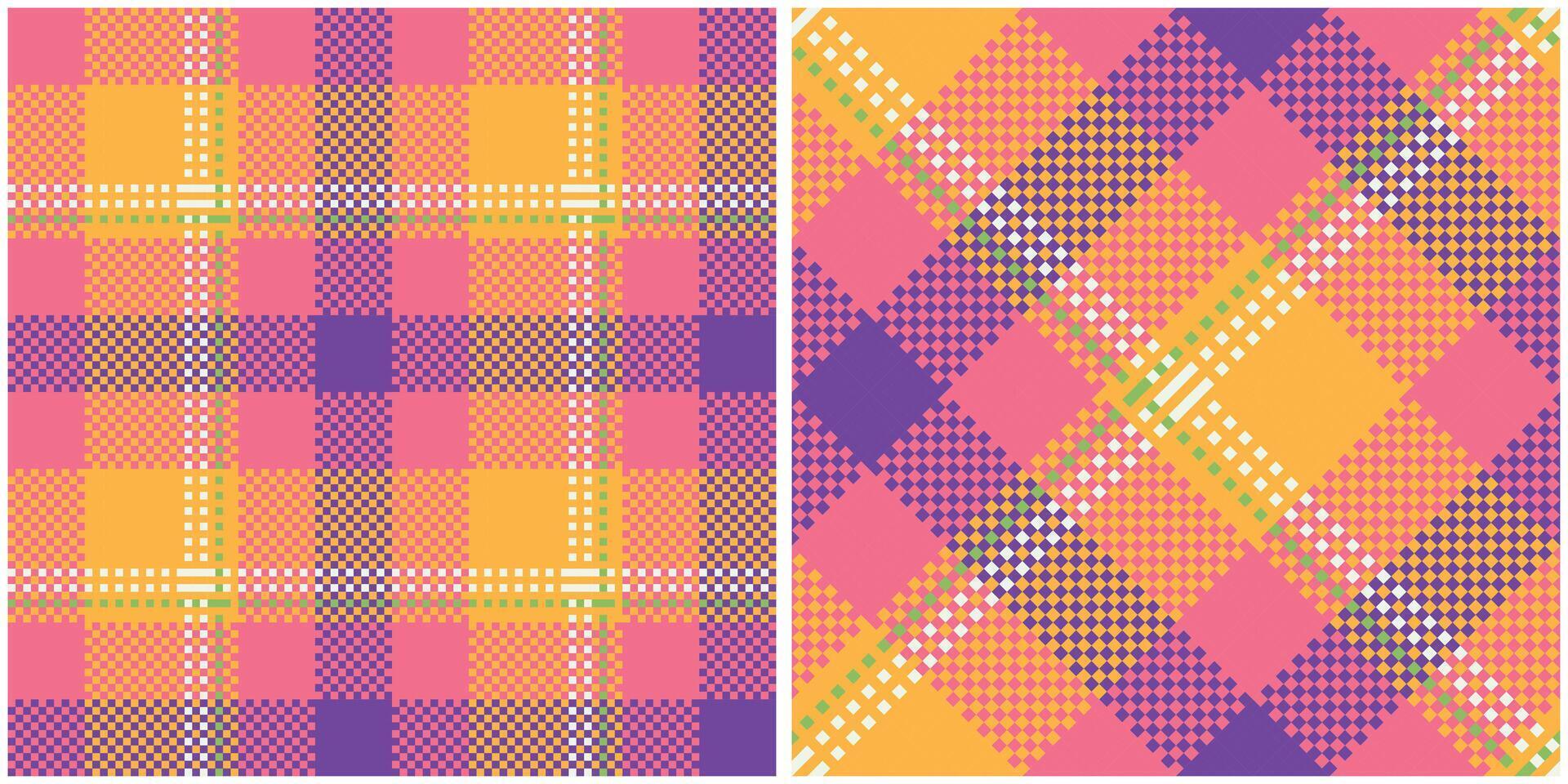 Scottish Tartan Pattern. Classic Scottish Tartan Design. Traditional Scottish Woven Fabric. Lumberjack Shirt Flannel Textile. Pattern Tile Swatch Included. vector