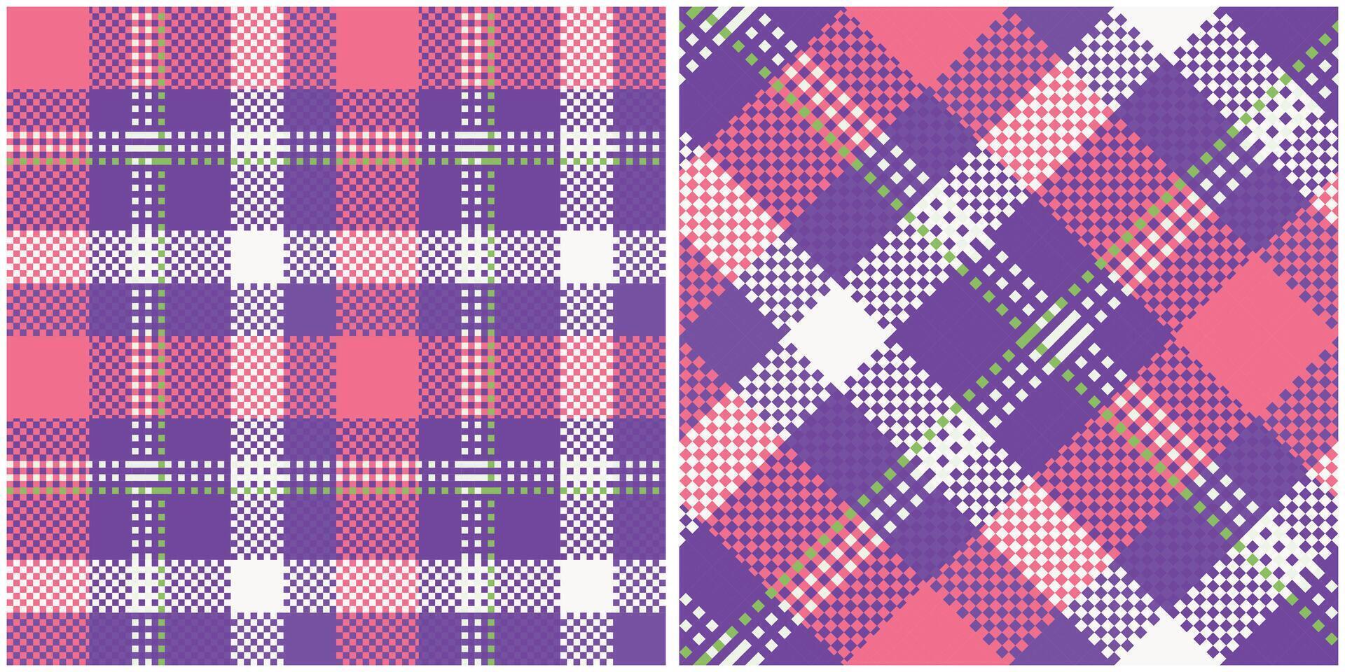 Scottish Tartan Pattern. Traditional Scottish Checkered Background. Seamless Tartan Illustration Set for Scarf, Blanket, Other Modern Spring Summer Autumn Winter Holiday Fabric Print. vector