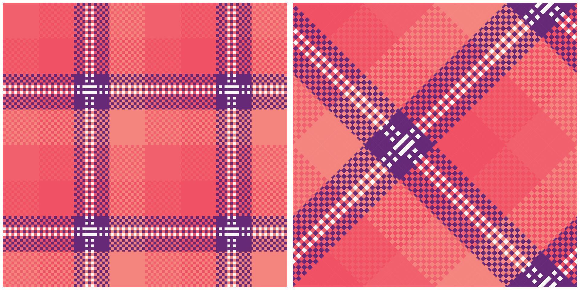 Scottish Tartan Seamless Pattern. Checker Pattern Template for Design Ornament. Seamless Fabric Texture. vector