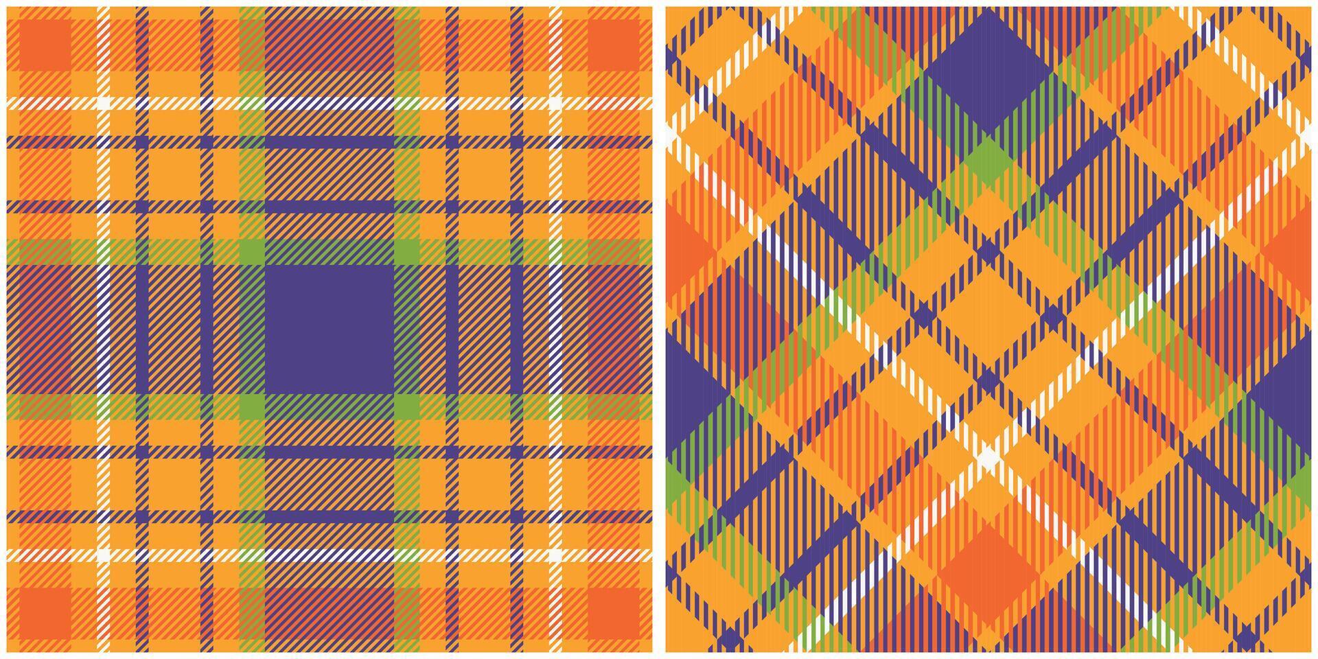 Scottish Tartan Pattern. Plaid Pattern Seamless Seamless Tartan Illustration Set for Scarf, Blanket, Other Modern Spring Summer Autumn Winter Holiday Fabric Print. vector