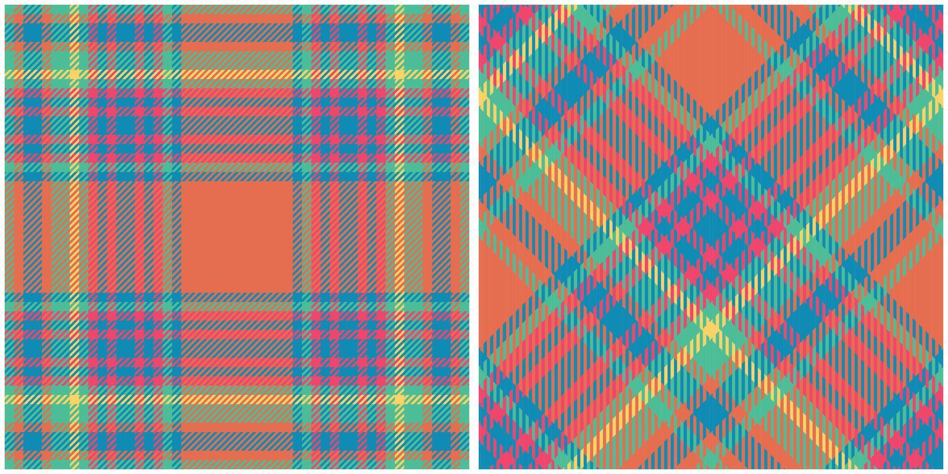 Scottish Tartan Plaid Seamless Pattern, Classic Plaid Tartan. Seamless Tartan Illustration Set for Scarf, Blanket, Other Modern Spring Summer Autumn Winter Holiday Fabric Print. vector