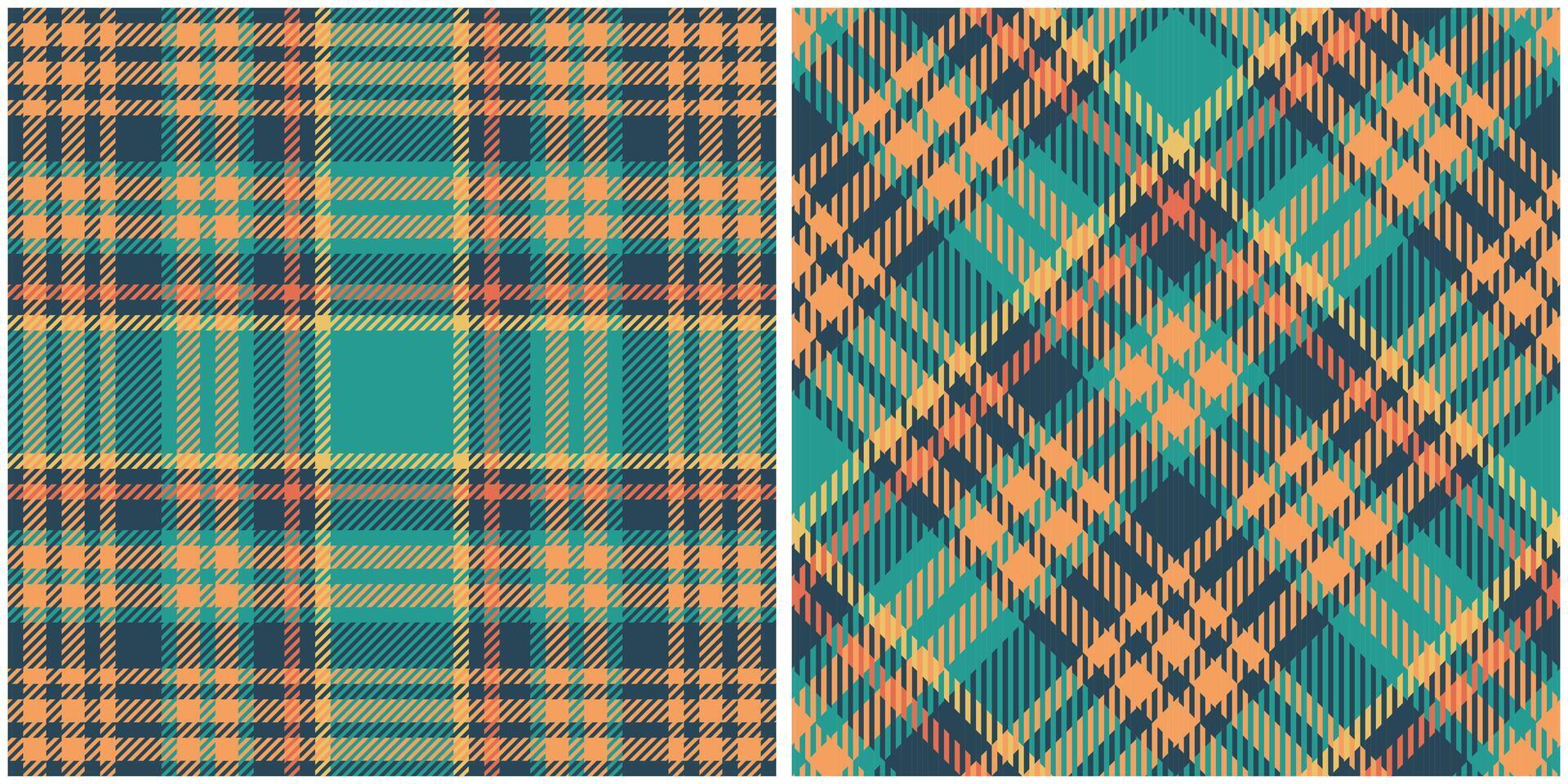Scottish Tartan Plaid Seamless Pattern, Checkerboard Pattern. Seamless Tartan Illustration Set for Scarf, Blanket, Other Modern Spring Summer Autumn Winter Holiday Fabric Print. vector