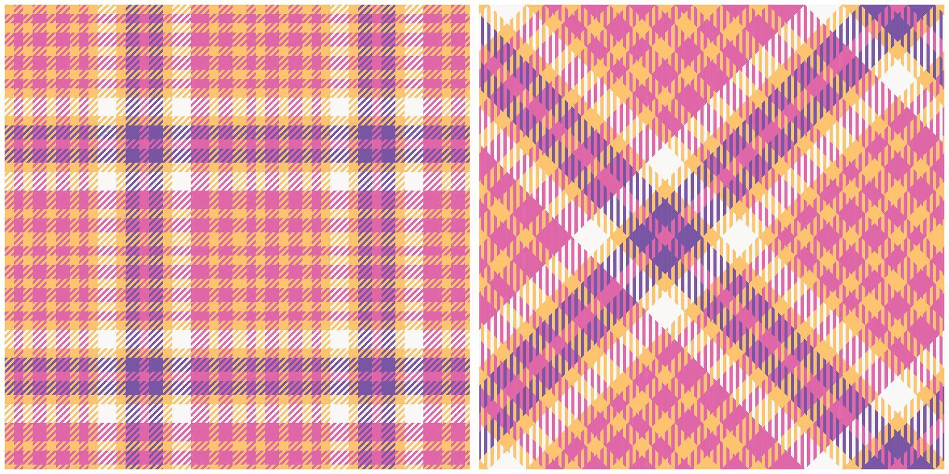 Tartan Plaid Seamless Pattern. Checker Pattern. Seamless Tartan Illustration Set for Scarf, Blanket, Other Modern Spring Summer Autumn Winter Holiday Fabric Print. vector