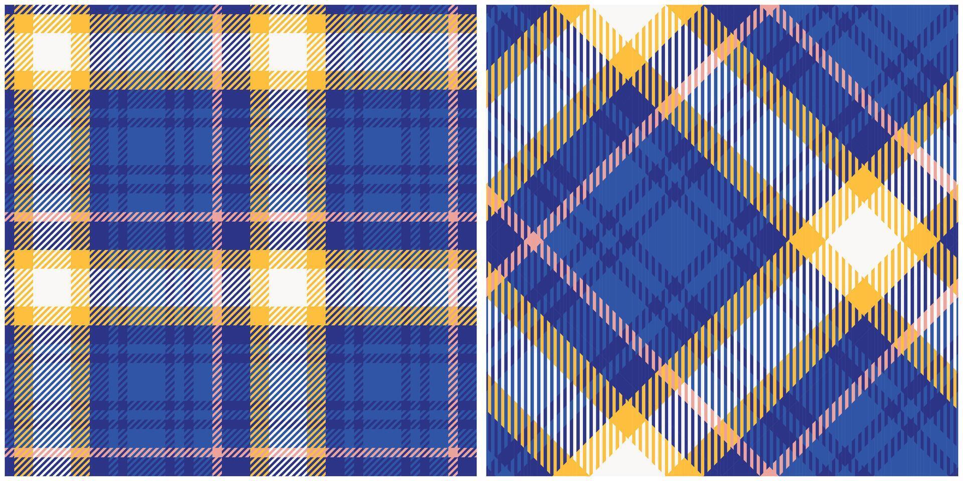 Scottish Tartan Plaid Seamless Pattern, Checker Pattern. Seamless Tartan Illustration Set for Scarf, Blanket, Other Modern Spring Summer Autumn Winter Holiday Fabric Print. vector