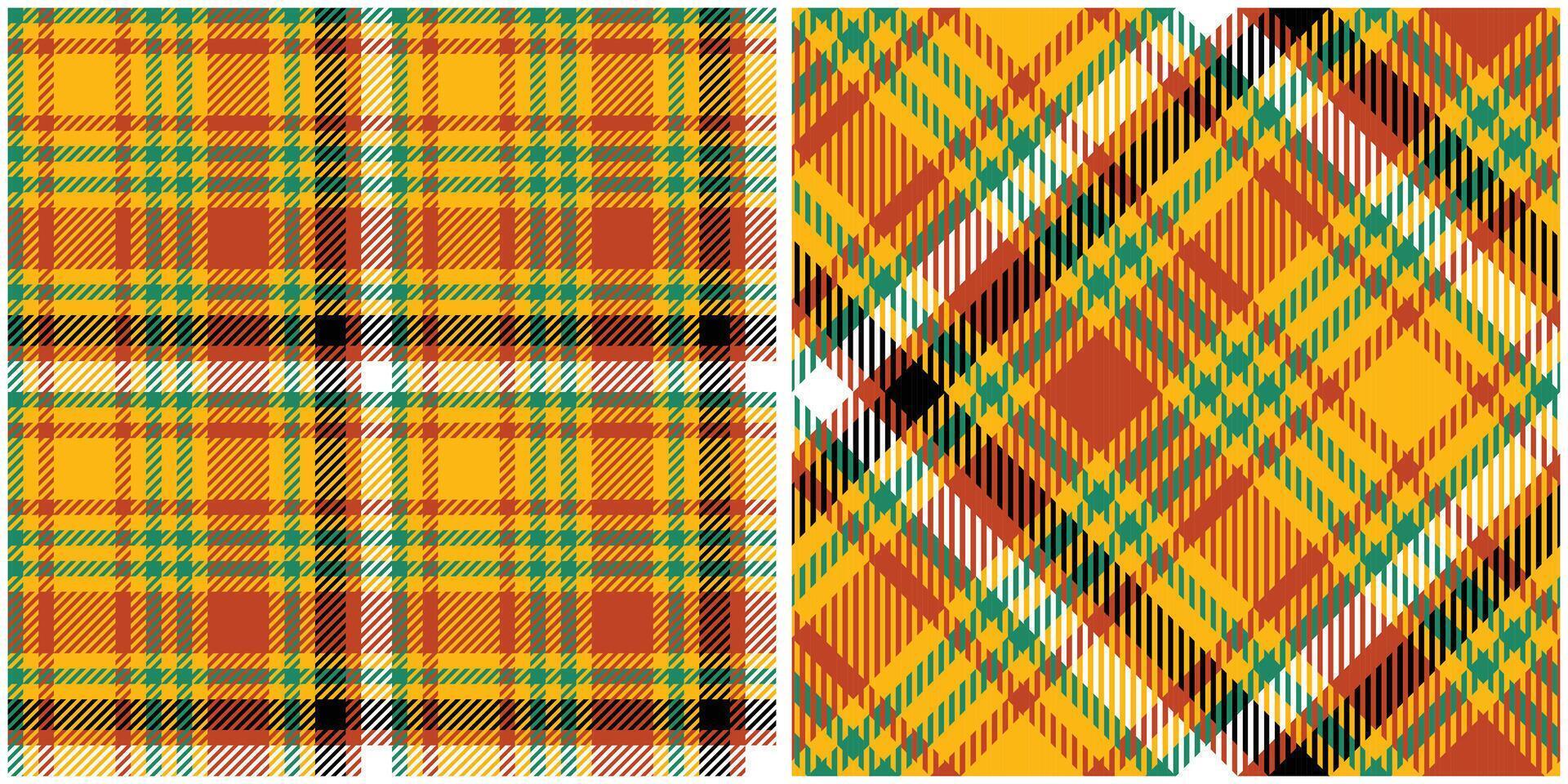 Scottish Tartan Plaid Seamless Pattern, Classic Scottish Tartan Design. Seamless Tartan Illustration Set for Scarf, Blanket, Other Modern Spring Summer Autumn Winter Holiday Fabric Print. vector