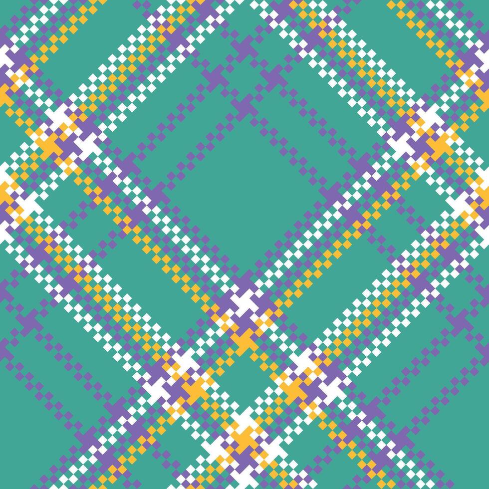 Tartan Pattern Seamless. Sweet Checkerboard Pattern Template for Design Ornament. Seamless Fabric Texture. vector