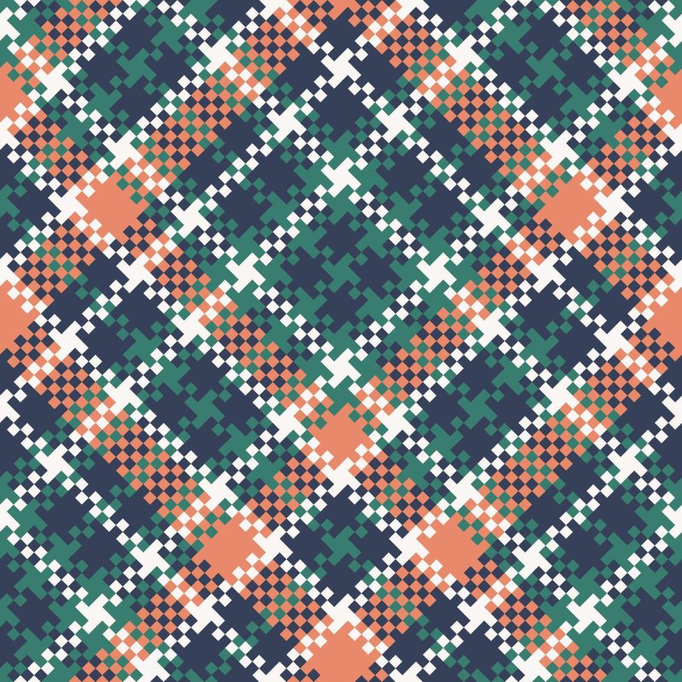 Tartan Seamless Pattern. Sweet Checkerboard Pattern Template for Design Ornament. Seamless Fabric Texture. vector