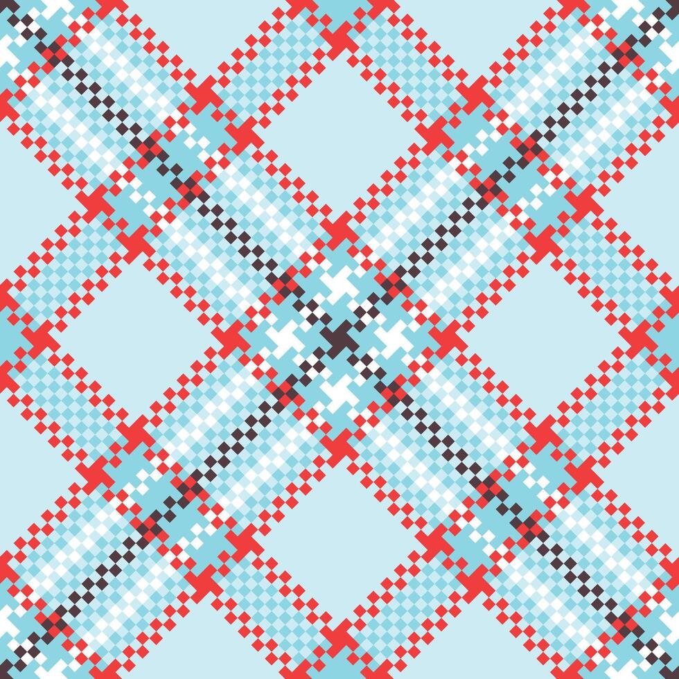 Scottish Tartan Seamless Pattern. Checkerboard Pattern Template for Design Ornament. Seamless Fabric Texture. vector