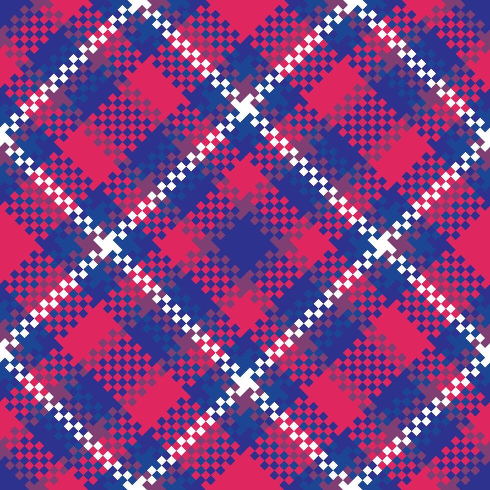 Scottish Tartan Plaid Seamless Pattern, Checkerboard Pattern. Seamless Tartan Illustration Set for Scarf, Blanket, Other Modern Spring Summer Autumn Winter Holiday Fabric Print. vector