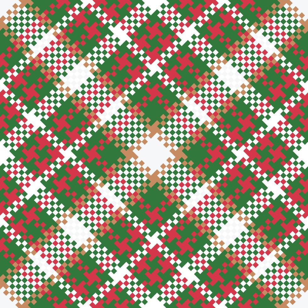 Scottish Tartan Plaid Seamless Pattern, Checker Pattern. Seamless Tartan Illustration Set for Scarf, Blanket, Other Modern Spring Summer Autumn Winter Holiday Fabric Print. vector