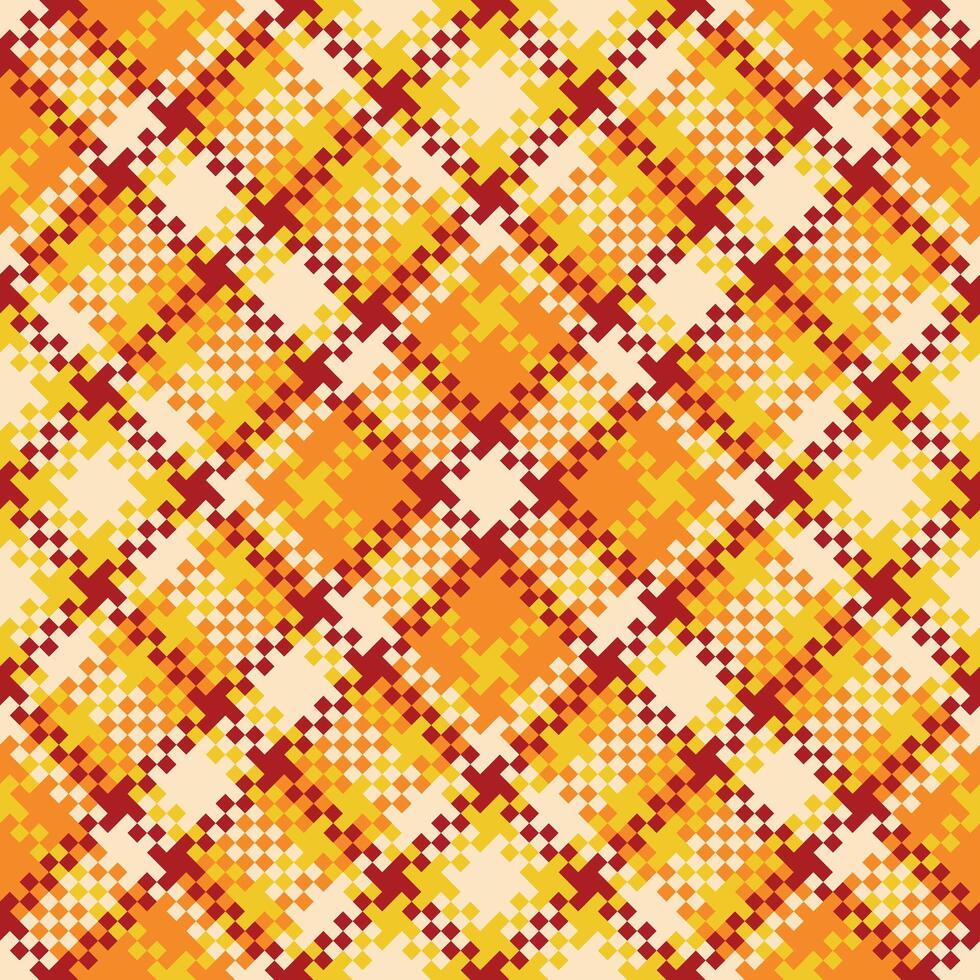 Tartan Pattern Seamless. Pastel Scottish Plaid, Traditional Pastel Scottish Woven Fabric. Lumberjack Shirt Flannel Textile. Pattern Tile Swatch Included. vector