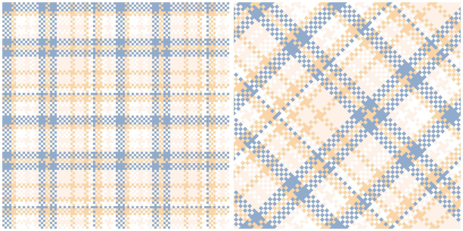 Tartan Pattern Seamless. Sweet Plaid Patterns Seamless Tartan Illustration Set for Scarf, Blanket, Other Modern Spring Summer Autumn Winter Holiday Fabric Print. vector
